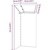 vidaXL Ograja za polže 4 pcs Rjav 10 x 10 x 25 cm | Shoptok.si