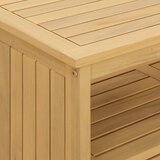  Vrtna konzola s pohranom Svijetla akacija 110 x 35 x 75 cm | shoptok.hr