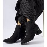 Gemre Black ankle boots with low block heel Tayyib | ePonuda.com