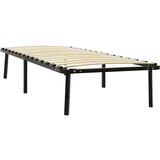  Posteljni okvir črn kovinski 90x200 cm, (20606604) | Shoptok.si
