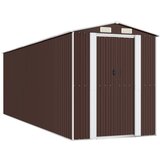  Vrtno spremište tamnosmeđe 192x606x223 cm pocinčani čelik | shoptok.hr
