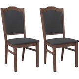 vidaXL Jedilni stoli z blazinami 2 kosa rjavi masivni les guma, (5000296684) | Shoptok.si