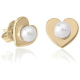 Majorica ženske pearl heart bele biserne gold srebrna minđuše 5 mm Cene