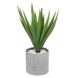 Atmosphera aloe vera u saksiji 44x47cm pe/dolomite/kamen siva (145025C) | ePonuda.com