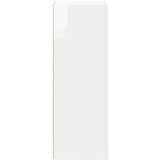  Strani šal Visok sijaj bela 40 x 35 x 100,5 cm Konstruiran les, (5000107934) | Shoptok.si