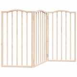  Vrata za pse s 3 panela sklopiva 150 cm od drva topole | shoptok.hr