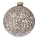  NOVOGODIŠNJA STAKLENA KUGLA ŠAMPANJ SLJOKICE 8CM | Eponuda.com