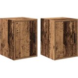  Garažni zidni ormarići 2 kom boja drva konstruiranog drvo | shoptok.hr
