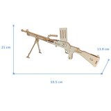  3d drvena slagalica - Drveni Mitraljezko | ePonuda.com