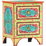vidaXL ručno obojeni noćni ormarić 40 x 30 x 50 cm masivno drvo manga | shoptok.hr