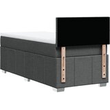  Okvir kreveta s oprugama i madrac tamnosivi 80x200cm od tkanine | shoptok.hr