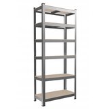  Polica s 6 razina 222 x 110 x 50 cm (nosivost 1050 kg) - siva | shoptok.hr