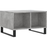 Maison Chic Klubska mizica - kavna mizica - Nizka mizica betonsko siva 60x50x36,5 cm inženirski les, (21754312) Cene