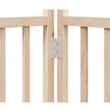vidaXL Ograda za pse z vrati zložljiva 6 panelov 480 cm topolovina | Shoptok.si