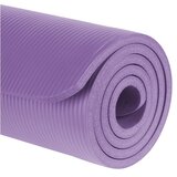 Rebel Active gimnastička prostirka za jogu, pilates, fitness, 183x61cm, debljine 1,5cm, NBR materijal, ljubičasta | shoptok.hr