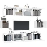  6-dijelni set TV ormarića bijeli od konstruiranog drva | shoptok.hr