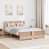  Krevetna konstrukcija Smeđa 150 x 200 cm Konstruirano drvo | shoptok.hr