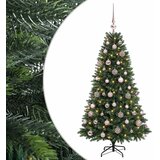  Umjetno božićno drvce s kuglicama 120 cm 150 LED lampica - 120 cm s LED-ima i ružičastim lopticama | shoptok.hr