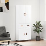  Visoka komoda bijela 69,5x34x180 cm konstruirano drvo | shoptok.hr