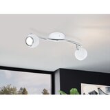 Eglo Bimeda spot/2, led, gu10, 2x3w, 2x240lm, bela/hrom (31002E) | Eponuda.com