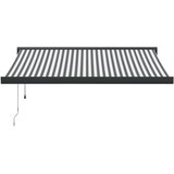 Tenda na uvlačenje antracit-bijela 3,5x2,5 m tkanina i aluminij | shoptok.hr