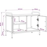  TV ormar 67 5 x 33 x 50 cm Staro drvo - Staro drvo 67 5 x 33 x 50 cm | shoptok.hr