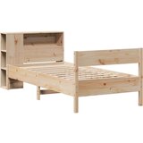 vidaXL Knjižna postelja brez vzmetnice 90x200 cm trdna borovina | Shoptok.si