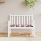  Jastuk za vrtnu klupu crveni karirani 100x50x3cm tkanina Oxford | shoptok.hr