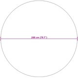  Tepisi za područja Kružni FARO Krema Ø 200 CM Poliester | shoptok.hr