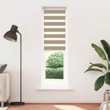 Zebra zavjesa Pješčano smeđa 60x230 cm Širina tkanine 55,9 cm Poliester | shoptok.hr