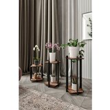 Hanah home Flower Desk Square - Walnut Walnut Wooden Plant Stand | ePonuda.com