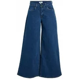 .OBJECT Hlače Jeans Moji Wide - Medium Blue Denim Modra