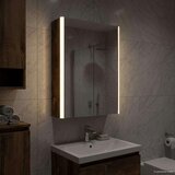  Kopalniška ogledalna omara Dimljeni oreh 33 x 11,5 x 50 cm, (5000233346) | Shoptok.si