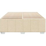 vidaXL Posteljni okvir brez vzmetnice krem 140x200 cm tkanina | Shoptok.si