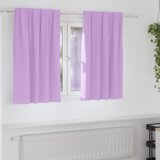 vidaXL Zavjese sa zavjesama 2 pcs Ljubičasta 140 x 140 cm Poliester | shoptok.hr