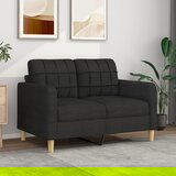 vidaXL dvosed črn 120 cm blago | Shoptok.si