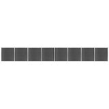  Set panela za ogradu WPC 1391 x 186 cm crni | shoptok.hr