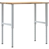 vidaXL Delovna miza 100x60x(71,5-98) cm trdna hrastovina | Shoptok.si