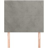  Uzglavlje svijetlosivo 80x5x118/128 cm baršunasto | shoptok.hr