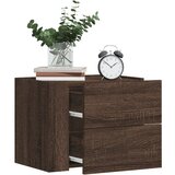 vidaXL Stenska nočna omarica 2 kosa rjav hrast 45x30x35 cm Cene