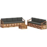  Set vanjskih sofa 9 kom. Prirodna i antracit | shoptok.hr