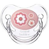 Canpol ortodontska baby silikonska cucla 18m+ newborn baby 22/567 1kom - flowers Cene