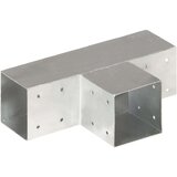 vidaXL Spojnik za steber T oblike pocinkana kovina 91x91 mm | Shoptok.si