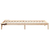 VidaXL Posteljni okvir s stranskimi omaricami Naravna 80 x 220 cm Slike