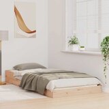  Krevetna konstrukcija Prirodna 80 x 210 cm Čvrsto borovo drvo | shoptok.hr