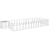  Kavez za pse srebrni 26,62 m² čelični | shoptok.hr
