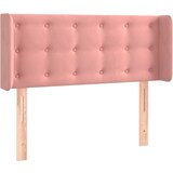Maison Chic posteljno vzglavje - vzglavna omarica - nočna omarica z ušesi roza 83x16x78/88 cm žamet, (21711177) | Shoptok.si