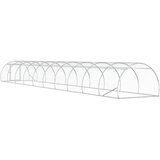  Kokošinjac Srebrna 1000 x 150 x 100 cm Pocinčani čelik | shoptok.hr