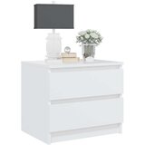  Nočna omarica 2 kosa bela 50x39x43,5 cm iverna plošča, (20624143) | Shoptok.si