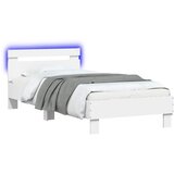  Krevetna konstrukcija s LED svjetlom Bijela 80 x 200 cm | shoptok.hr
